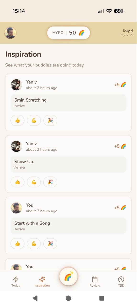 צ'קליסט שגרות יומיות